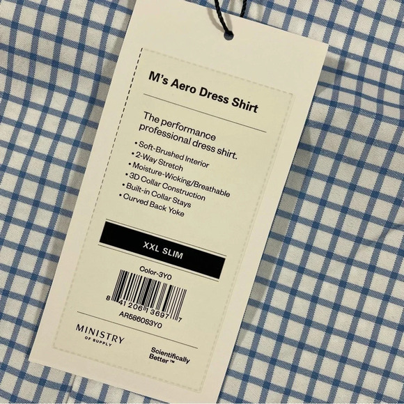 New Ministry Of Supply Mens Aero Shirt Size XXL - Picture 4 of 7